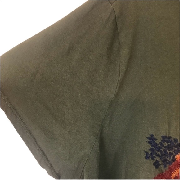 TORRID OLIVE EMBROIDERED CHOKER TEE - Picture 7 of 10